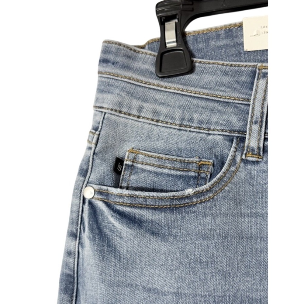 NWT Judy Blue High Rise Double Button Cropped Wide Leg Jeans Denim Size 13/31 - Picture 6 of 14